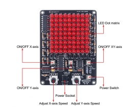 DIY Kit LED Follow Spot Lights LED Light Chaser Game Electronic Soldering Practice Learning Kit